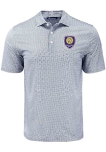 Cutter and Buck Orlando City SC Black Pike Diamond Dot Big and Tall Polo