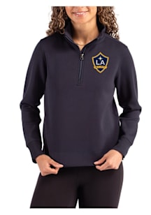 Cutter and Buck LA Galaxy Womens Navy Blue Roam Qtr Zip