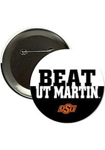 Oklahoma State Cowboys BEAT UT Martin 3" Button - Orange