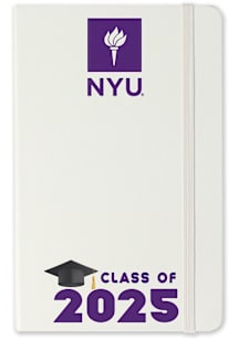 NYU Violets Class of 25 team logo Notebook and Folder - White