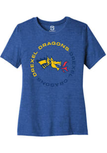 Drexel Dragons Blue Summit Sportswear Circle Short Sleeve T-Shirt