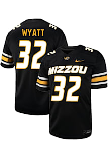 Gavin Wyatt  Nike Missouri Tigers Black Football NIL Name And Number Football Jersey