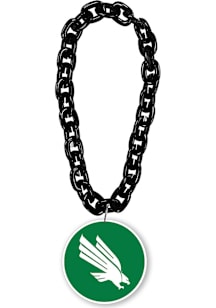 North Texas Mean Green Fan Chain Spirit Necklace