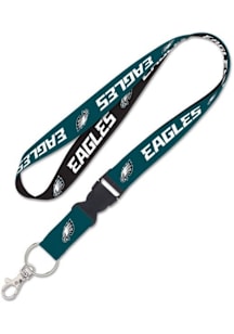 Philadelphia Eagles 2 Color Buckle Green Lanyard - Midnight Green