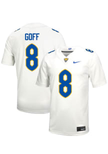 Juelz Goff Nike Mens White Pitt Panthers NIL Name And Number Football Jersey