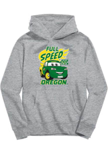 Youth Oregon Ducks Grey Vive La Fete Full Speed Long Sleeve Hooded Sweatshirt