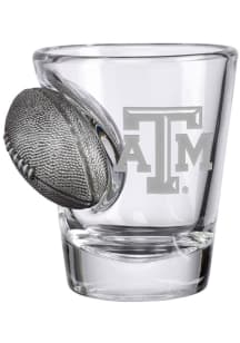 Texas A&amp;M Aggies Logo with Football Shot Glass