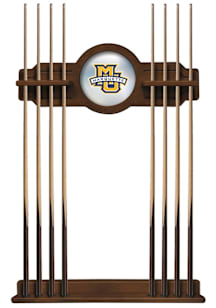 Marquette Golden Eagles Solid Wood Cue Rack Pool Table