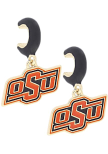 Oklahoma State Cowboys Logo Hoop Womens Earrings