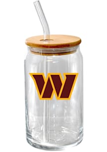 Washington Commanders Glass Tumbler Pint Glass - White