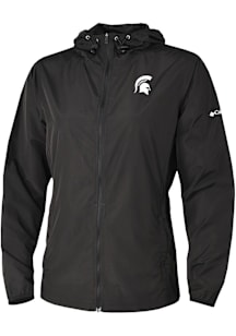 Columbia Michigan State Spartans Womens Black Heat Seal Prodigy Light Weight Jacket