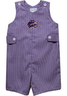 Vive La Fete Western Carolina Baby Purple Gingham Overalls