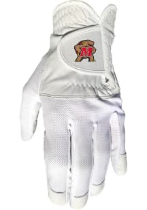 White Maryland Terrapins Cool Mesh Gloves
