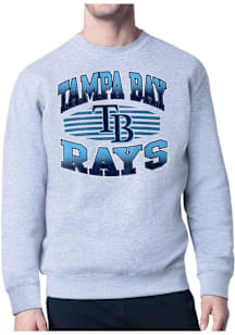 Starter Tampa Bay Rays Mens Grey Team Grit Long Sleeve Crew Sweatshirt