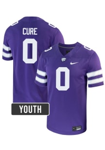 Linkon Cure Nike Youth Purple K-State Wildcats Football Name And Number Football Jersey Jersey