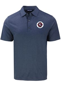 Cutter and Buck New England Revolution Navy Blue Forge Eco Stretch Big and Tall Polo