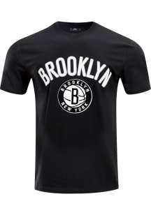 Pro Standard Brooklyn Nets Black Bristle Short Sleeve Fashion T Shirt