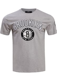 Pro Standard Brooklyn Nets Grey Bristle Short Sleeve Fashion T Shirt