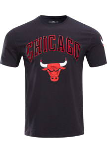 Pro Standard Chicago Bulls Black Bristle Short Sleeve Fashion T Shirt