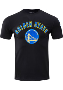Pro Standard Golden State Warriors Black Bristle Short Sleeve Fashion T Shirt