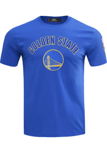Pro Standard Golden State Warriors Blue Bristle Short Sleeve Fashion T Shirt