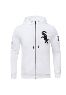 Pro Standard Chicago White Sox Mens White Chenille Long Sleeve Zip Fashion