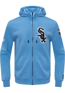 Pro Standard Chicago White Sox Mens Blue Chenille Long Sleeve Zip Fashion
