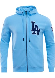 Pro Standard Los Angeles Dodgers Mens Blue Chenille Long Sleeve Zip Fashion