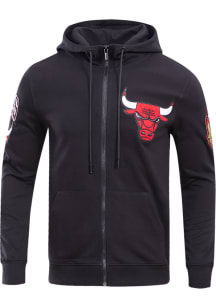 Pro Standard Chicago Bulls Mens Black Chenille Long Sleeve Zip Fashion