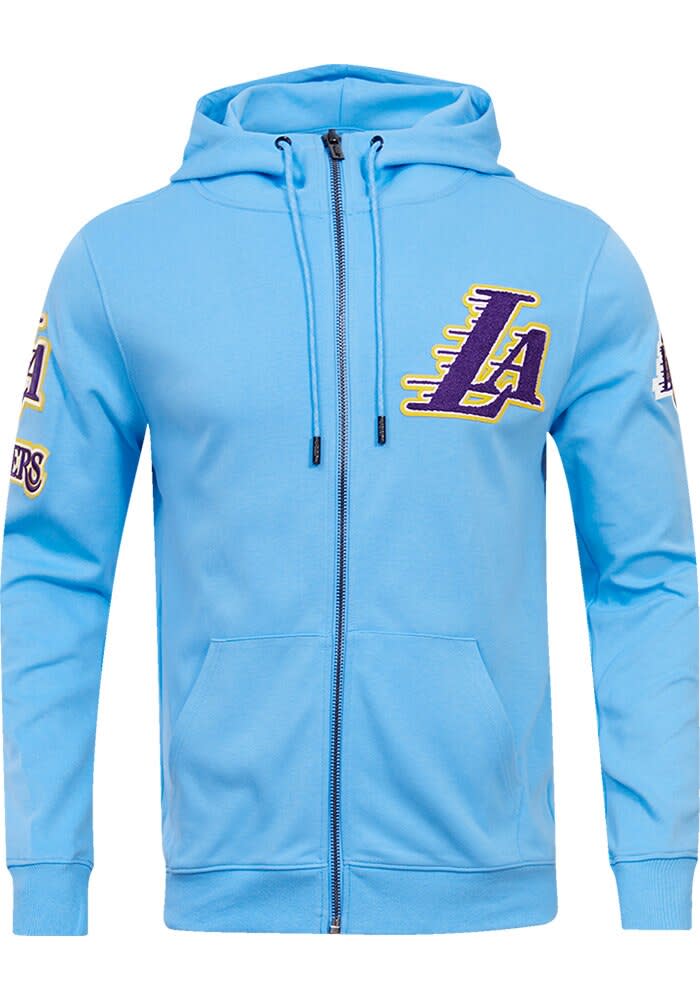 Pro Standard Los Angeles Lakers Mens Blue Chenille Zip - 64920077