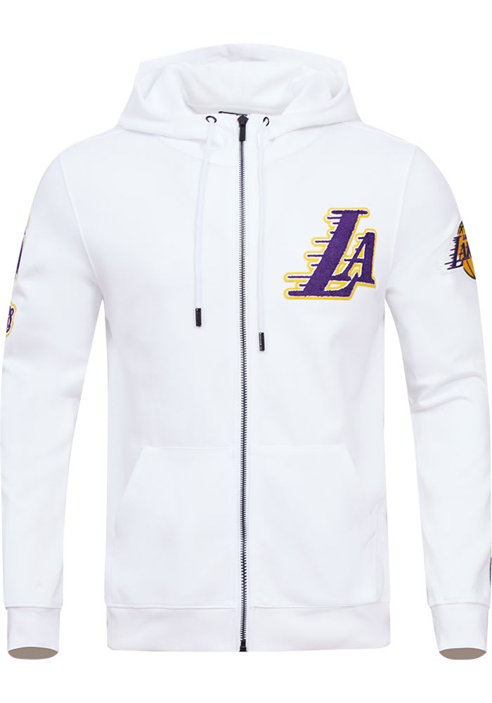 Pro Standard Los Angeles Lakers Chenille Zip - White