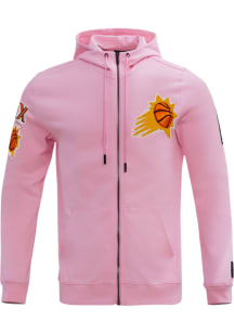 Pro Standard Phoenix Suns Mens Pink Chenille Long Sleeve Zip Fashion