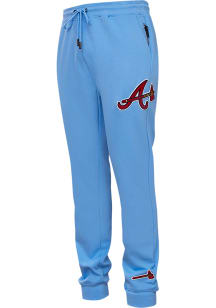 Pro Standard Atlanta Braves Mens Blue Chenille Fashion Sweatpants