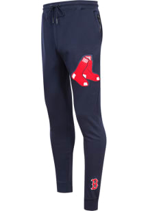 Pro Standard Boston Red Sox Mens Navy Blue Chenille Fashion Sweatpants