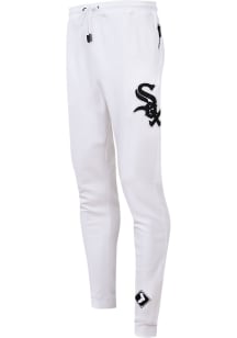 Pro Standard Chicago White Sox Mens White Chenille Fashion Sweatpants