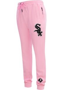 Pro Standard Chicago White Sox Mens Pink Chenille Fashion Sweatpants