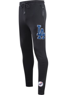 Pro Standard Los Angeles Dodgers Mens Black Chenille Fashion Sweatpants