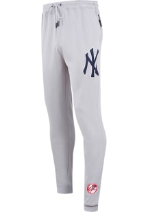 Pro Standard New York Yankees Mens Grey Chenille Fashion Sweatpants