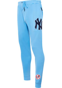 Pro Standard New York Yankees Mens Blue Chenille Fashion Sweatpants