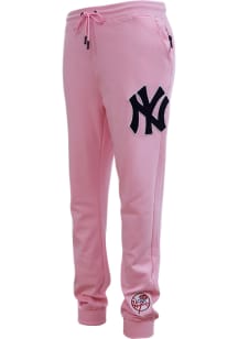 Pro Standard New York Yankees Mens Pink Chenille Fashion Sweatpants