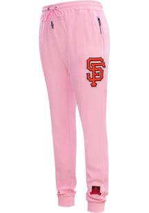 Pro Standard San Francisco Giants Mens Pink Chenille Fashion Sweatpants