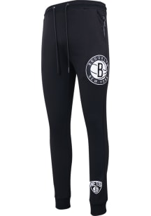 Pro Standard Brooklyn Nets Mens Black Chenille Fashion Sweatpants