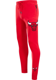 Pro Standard Chicago Bulls Mens Red Chenille Fashion Sweatpants