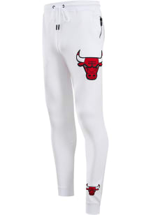 Pro Standard Chicago Bulls Mens White Chenille Fashion Sweatpants