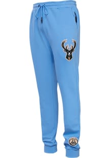 Pro Standard Milwaukee Bucks Mens Blue Chenille Fashion Sweatpants