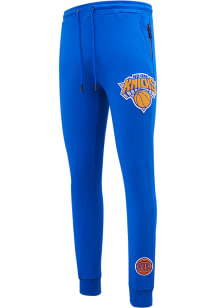 Pro Standard New York Knicks Mens Blue Chenille Fashion Sweatpants