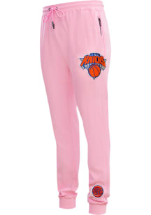 Pro Standard New York Knicks Mens Pink Chenille Fashion Sweatpants