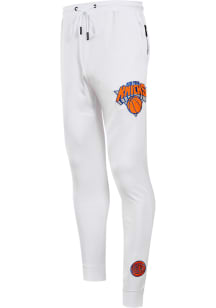 Pro Standard New York Knicks Mens White Chenille Fashion Sweatpants