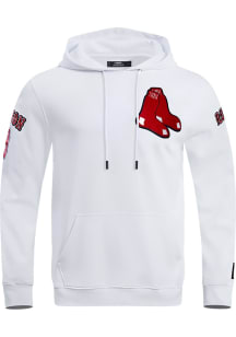 Pro Standard Boston Red Sox Mens White Chenille Fashion Hood