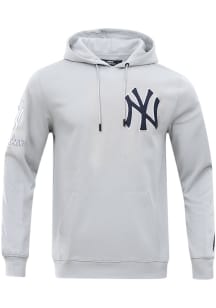 Pro Standard New York Yankees Mens Grey Chenille Fashion Hood